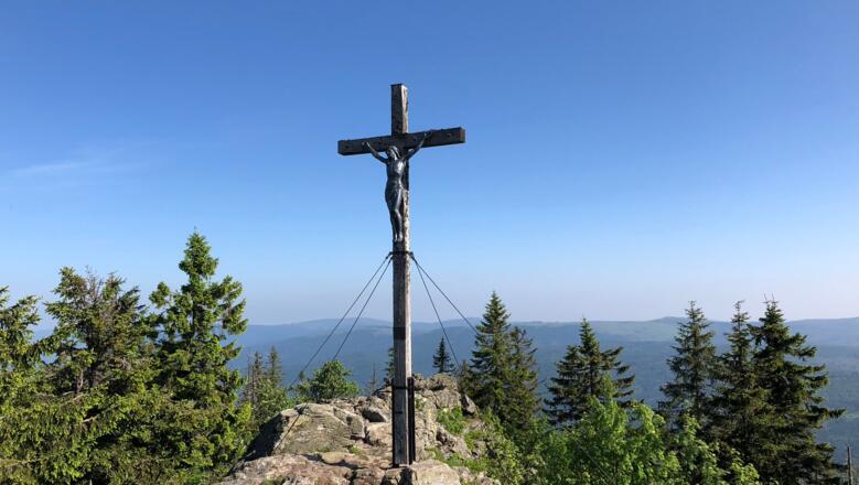 Gipfelkreuz Rachel