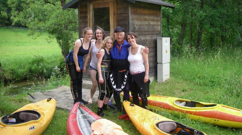 Gruppenbild Kanufahrt