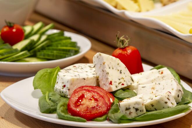 Frühstücksbuffet - süße Zeile