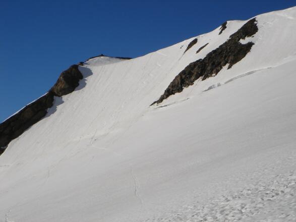 Nach der Abfahrt über die Eiswandbichl Nordostflanke