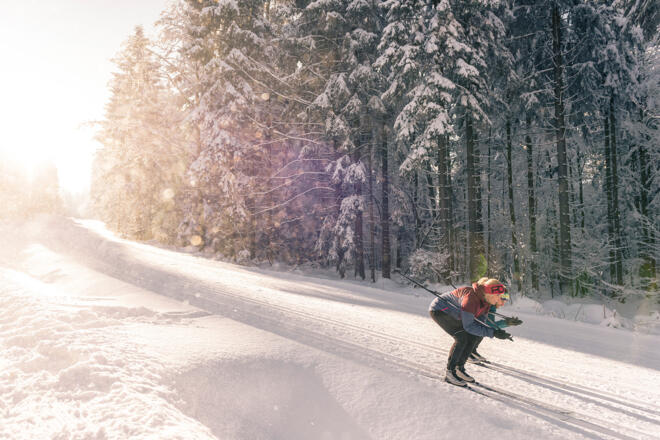 Langlaufen im Nordischen Zentrum Böhmerwald