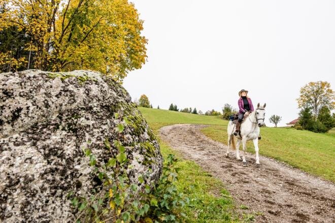 WanderreitenPferdereichGranitHerbstFrau01_PferdereichMuehlviertlerAlmErber.jpg