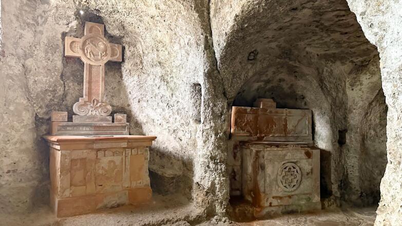 Die Maximuskapelle ist der höchstgelegene Andachtsraum der Katakomben