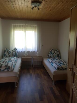 Schalfzimmer Apartment Bergblick