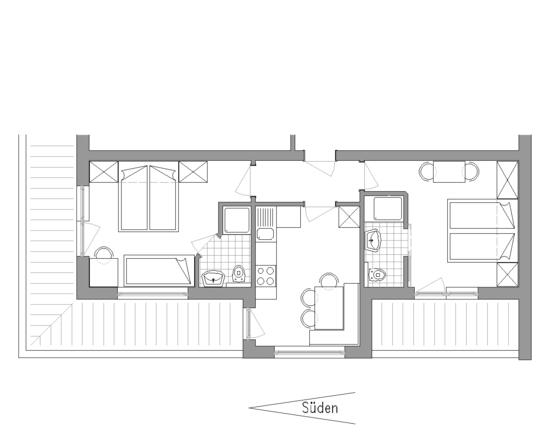 Appartement A Skizze Haus Leo Soelden Oetztal