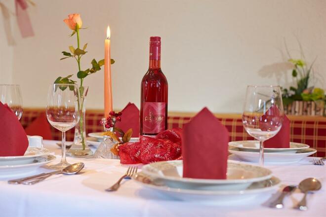 gemütliches Abendessen