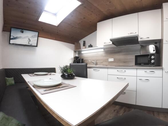 Wohnküche im Appartement