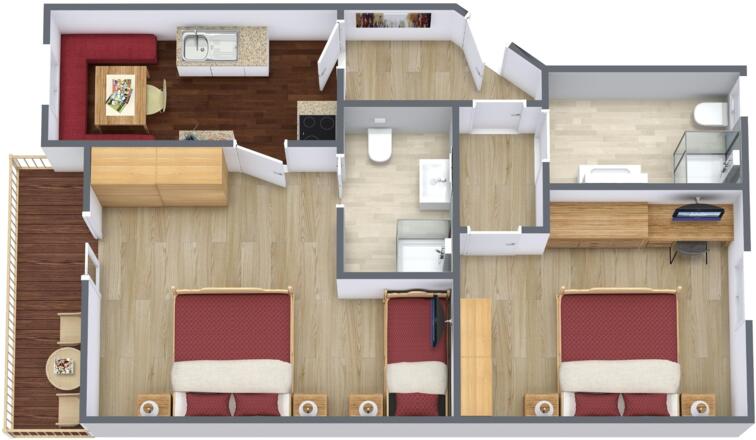 Grundriss- App. Nederkogel/ Brunnekogel