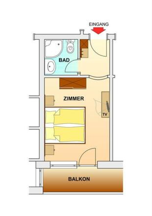 Grundirss Doppelzimmer