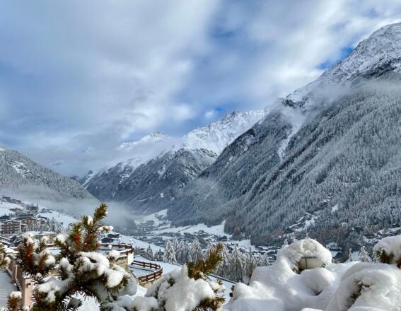 Pension Klaus Winter Ausblick Terrasse +