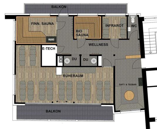 Visualisierung Wellnessbereich - Neu ab Herbst 18