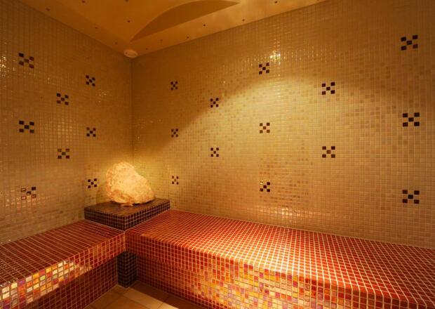 Dampfbad mit Sternenhimmel