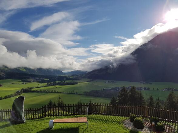 Panoramaaussicht vom Garten