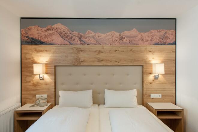 Abendrot in den Bergen