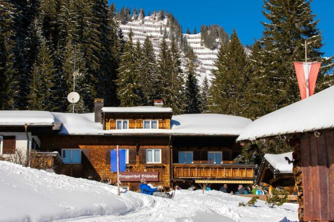 Bühlalpe Mittelberg im Winter