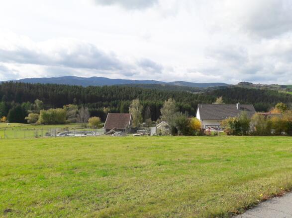 Ausblick am Rand von Regen