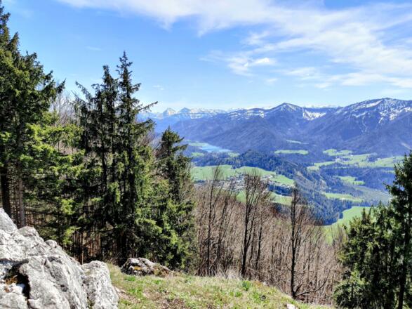 Blick bis zum Hintersee vom Gipfel des Lidauns