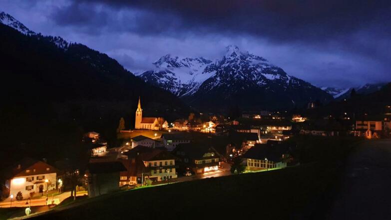 Blick auf Hirschegg