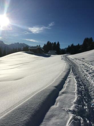 Maisäß Winterbild Kapu