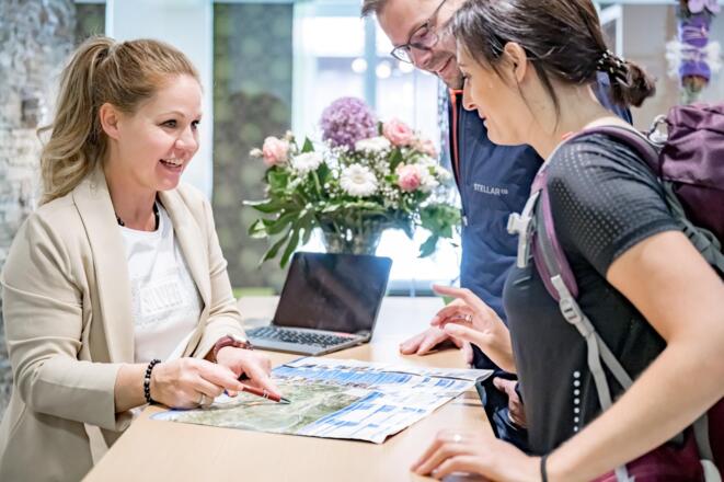 Rezeption Wanderkarte