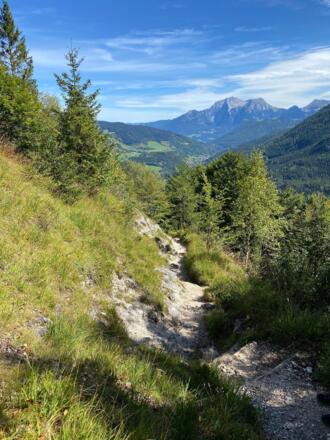 Abstieg zum Hintersee nach Halsalm