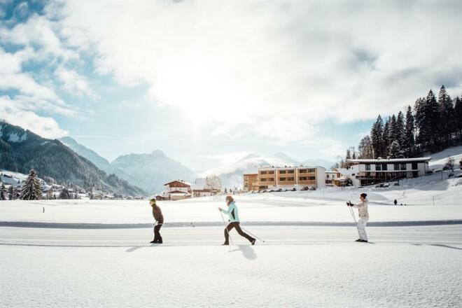 Chefin Heike beim Langlaufkurs