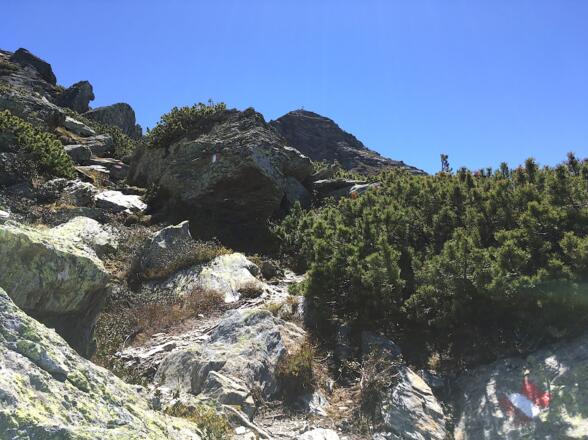Die Neunerspitze grüßt bereits herunter.