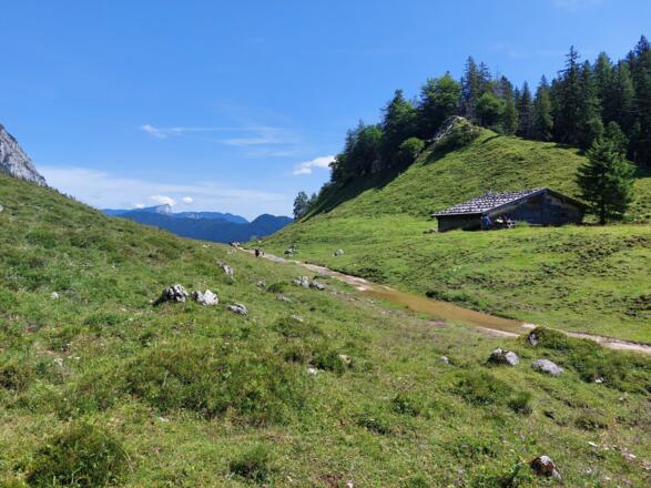 Unterhalb des Halskopf, höchster Punkte der Tour