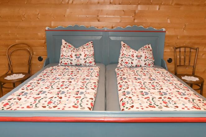 Schlafzimmer 1 mit Doppelbett