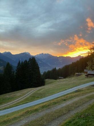 Maisäß Sommerbild West Abendstimmung