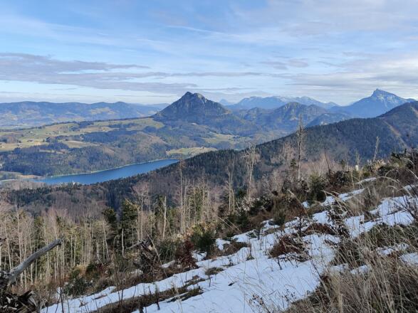 Blick vom Lidaun auf den Fuschlsee und bis zum Schober