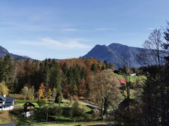 Aussicht Sarstein Ferienwohnung Margareta Bad Goisern