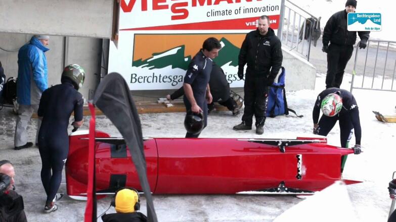 Wintersport in Bayern: Bob- und Skeleton-Weltcup am Königssee bei Berchtesgaden
