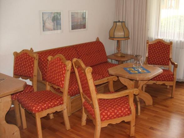 Wohnbereich mit Schlafsofa für 2 Personen