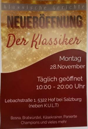 Neueröffnung `Der Klassiker`