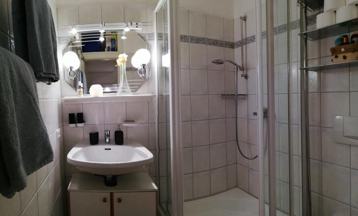 Schlafbereich im Lebensfreude Appartement in Bad Goisern am Hallstättersee