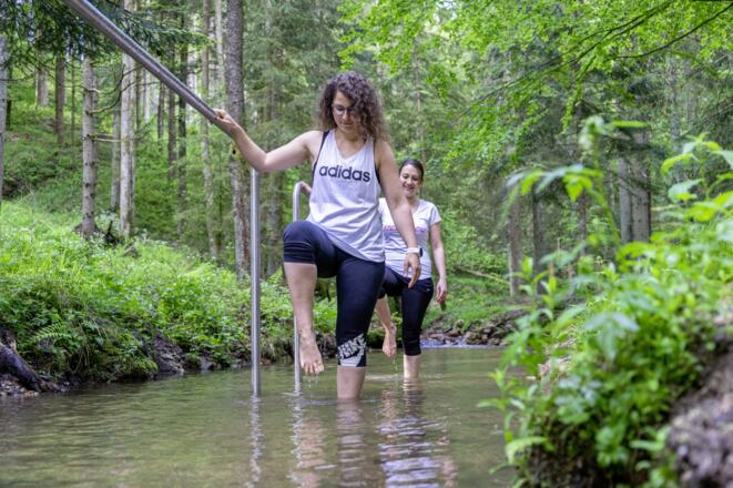 Wassertreten mit Susi