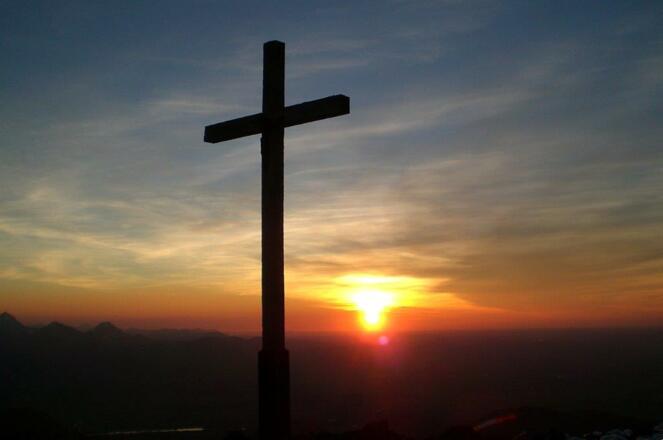 Gipfelkreuz der Hochries