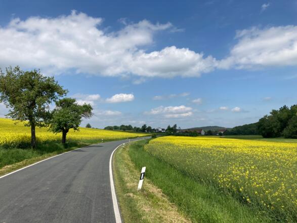 Strasse Richtung Heilgersdorf