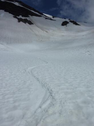 Abfahrt ins Guttal bis ca. 2450 m