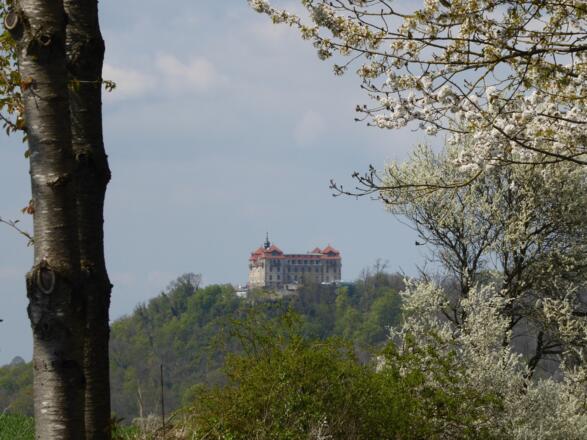 Schloss Bieberstein vom Weiterweg aus gesehen