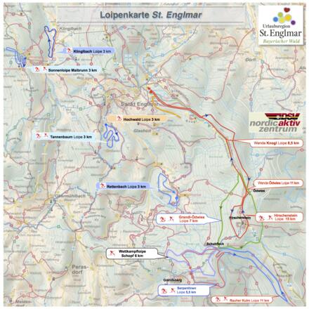 Loipenkarte St. Englmar
