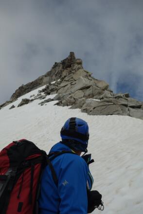 Am Riepengrat - Blick zurück zum Felsteil