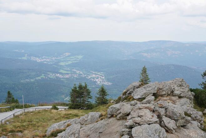 Blick vom Gr. Arber nach Bayer. Eisenstein