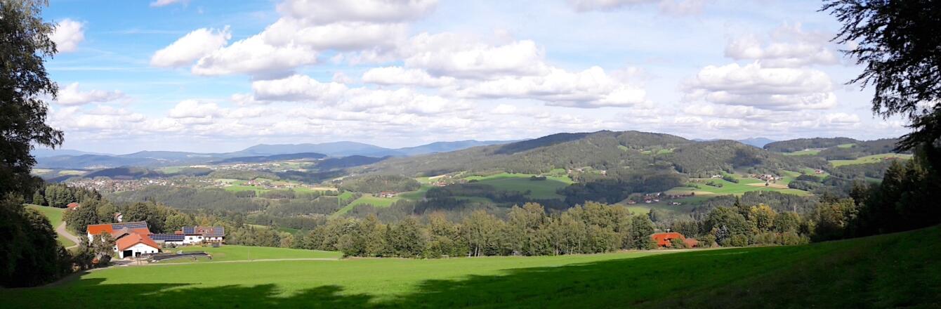 Panorama vor/über Zierling