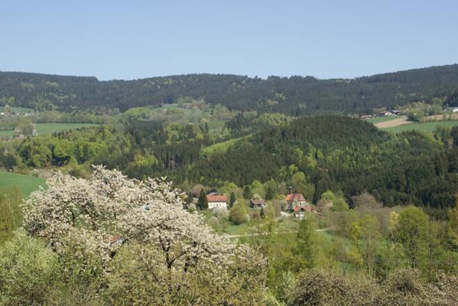 Aussicht vom Weg nach Autsdorf nach Pürgl
