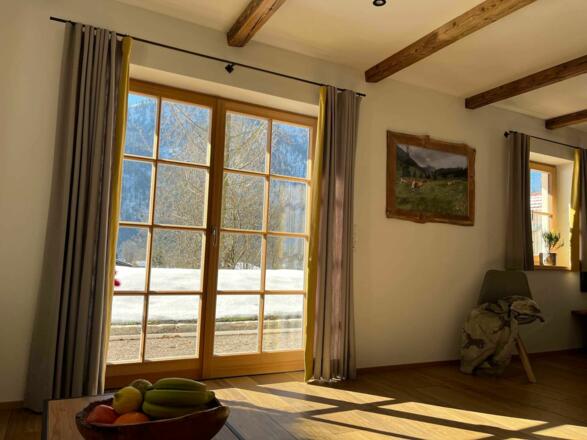 Aussicht auf die Terrasse