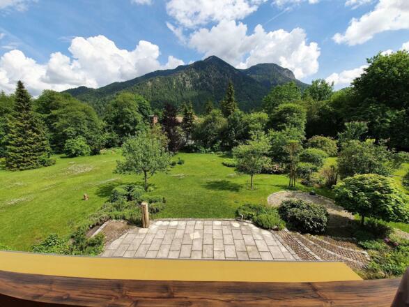 Aussicht vom Balkon der Fewo Bodenschneid