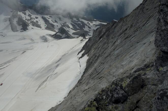 Tiefblick in die Nordwand