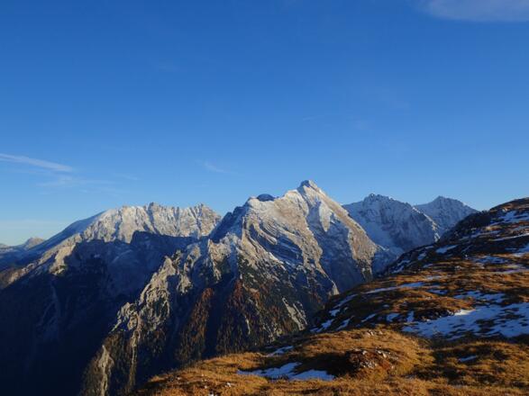 Blick vom Hohen Gersteld auf Watzmann und Hochkalter
